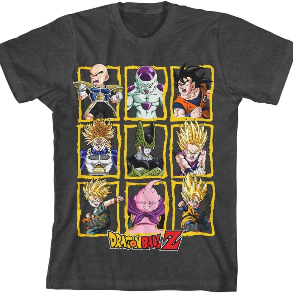 Dragon Ball Z Boxed Characters Boy's T-Shirt