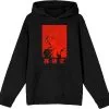 Bioworld Dragon Ball Z Red Goku Character Black Graphic Hoodie
