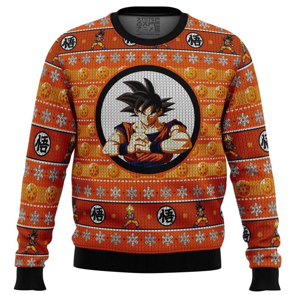 Dragon Ball Z Son Goku Ugly Christmas Sweater