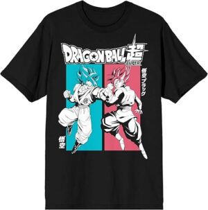 Dragon Ball Z Goku Versus Goku Men's Short Sleeve Crew Neck T-Shirt