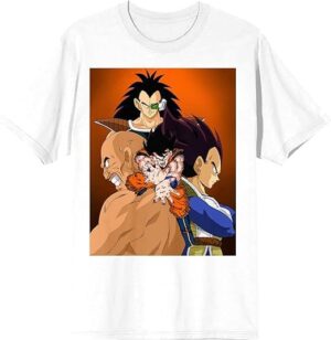 Dragon Ball Z Anime Cartoon Character Group Men's Graphic Tee