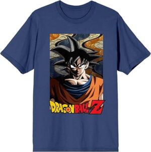 Dragonball Z Goku Poster Art Crew Neck Short Sleeve T-Shirt