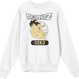 Dragon Ball Z Goku & Logo Crew Neck Long Sleeve Men's Sweatshirt