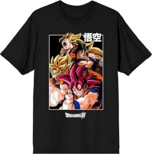 Dragon Ball Goku Super Saiyan Character Men's Black T-Shirt