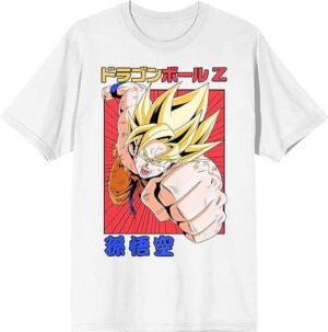 Dragon Ball Z Super Saiyan Goku Kanji Men's Graphic Tee