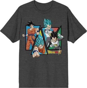Dragon Ball Super Goku and Vegeta Character Art Men's T-Shirt