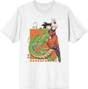 Dragon Ball Z Goku Men's White Graphic T-Shirt
