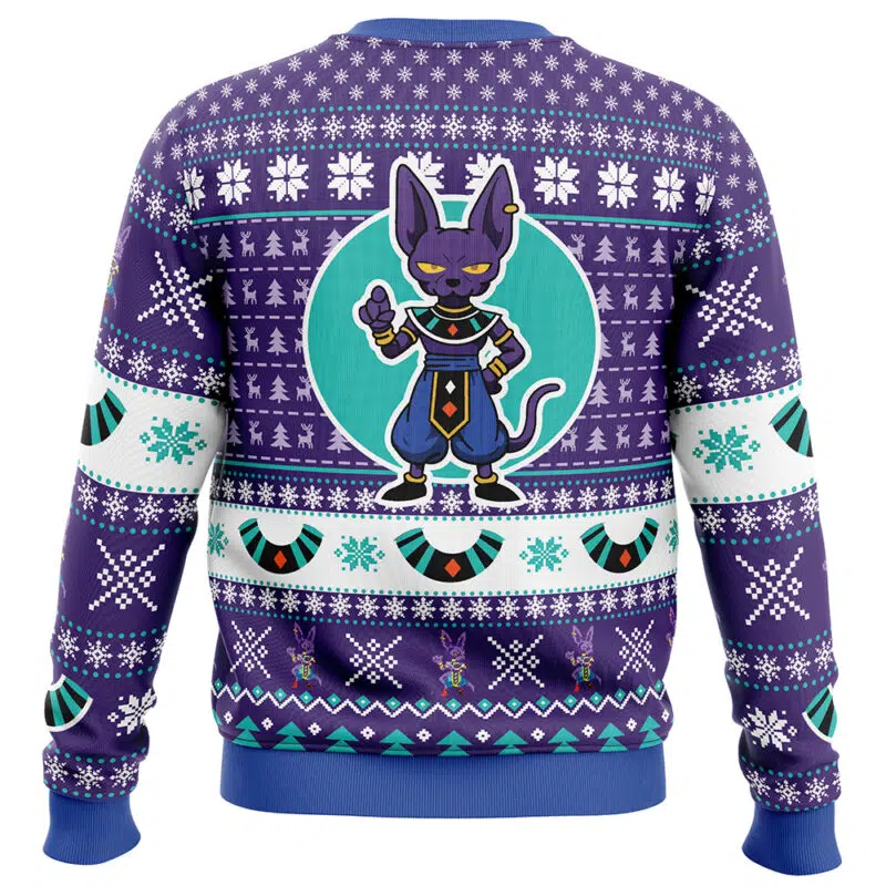 Beerus-Dragon-Ball-Z_Ugly-Christmas-Sweater-BACK