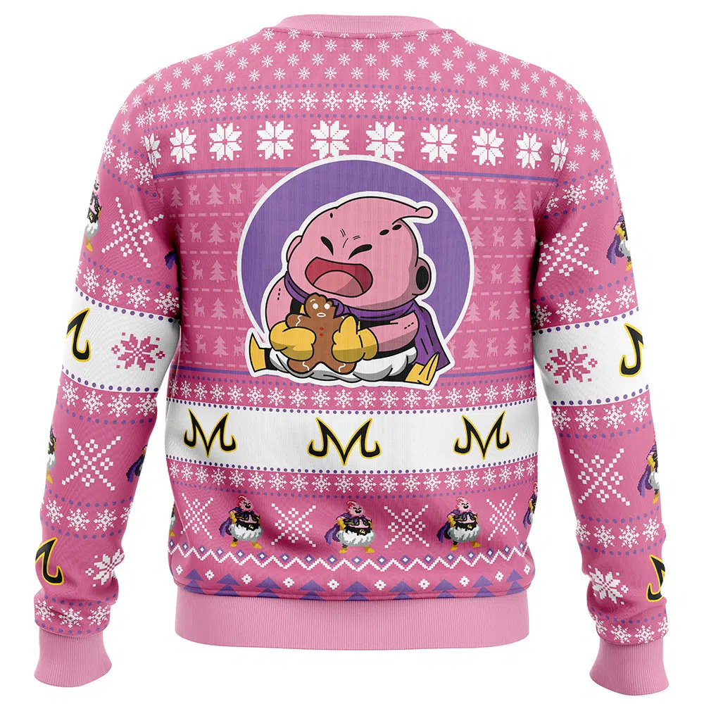Majin-Buu-Dragon-Ball-Z_Ugly-Christmas-Sweater-BACK