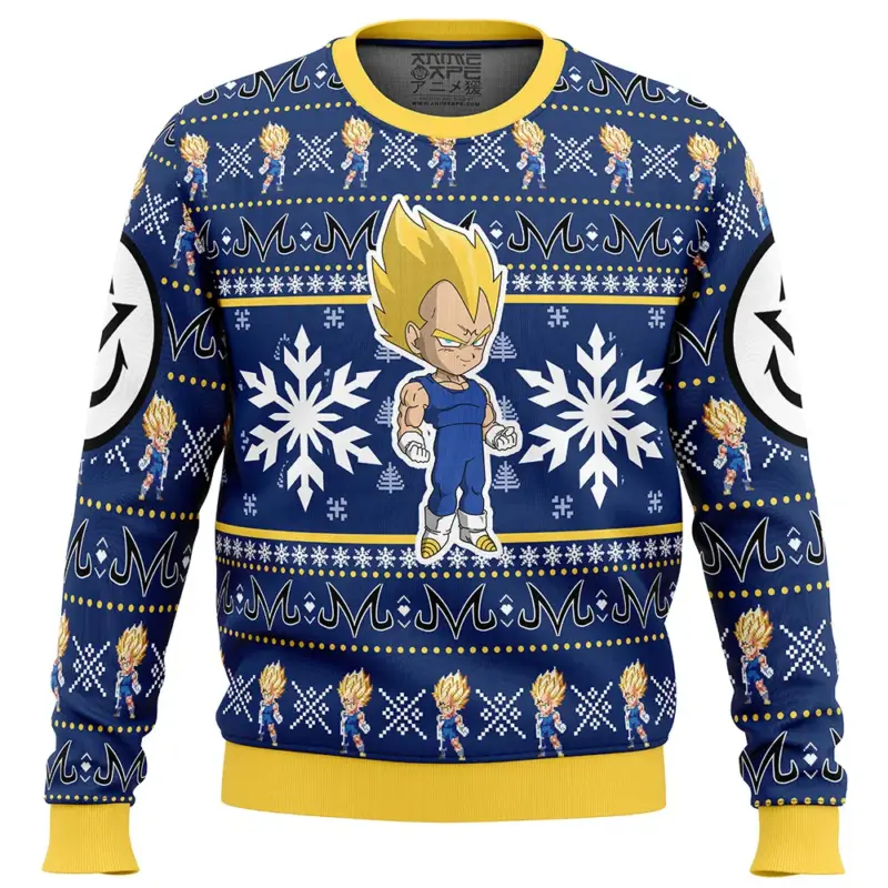 Majin Vegeta Dragon Ball Z Ugly Christmas Sweater
