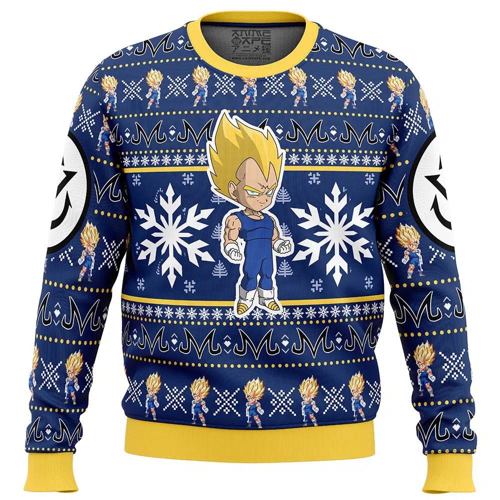 Majin Vegeta Dragon Ball Z Ugly Christmas Sweater