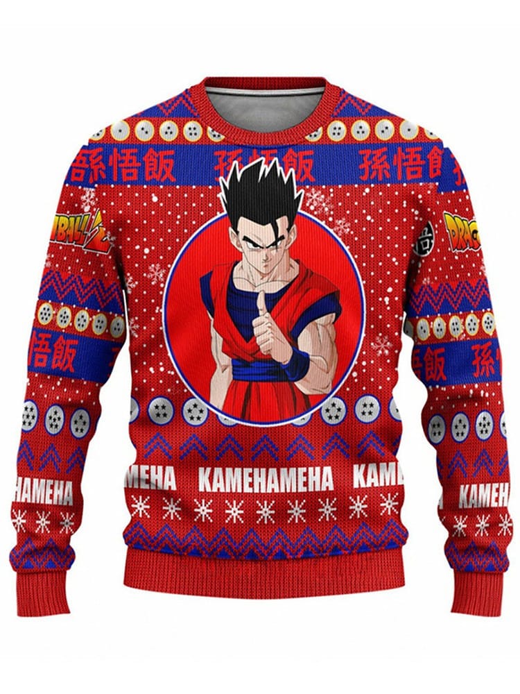 Christmas Son Gohan Dragon Ball Z Ugly Christmas Sweater