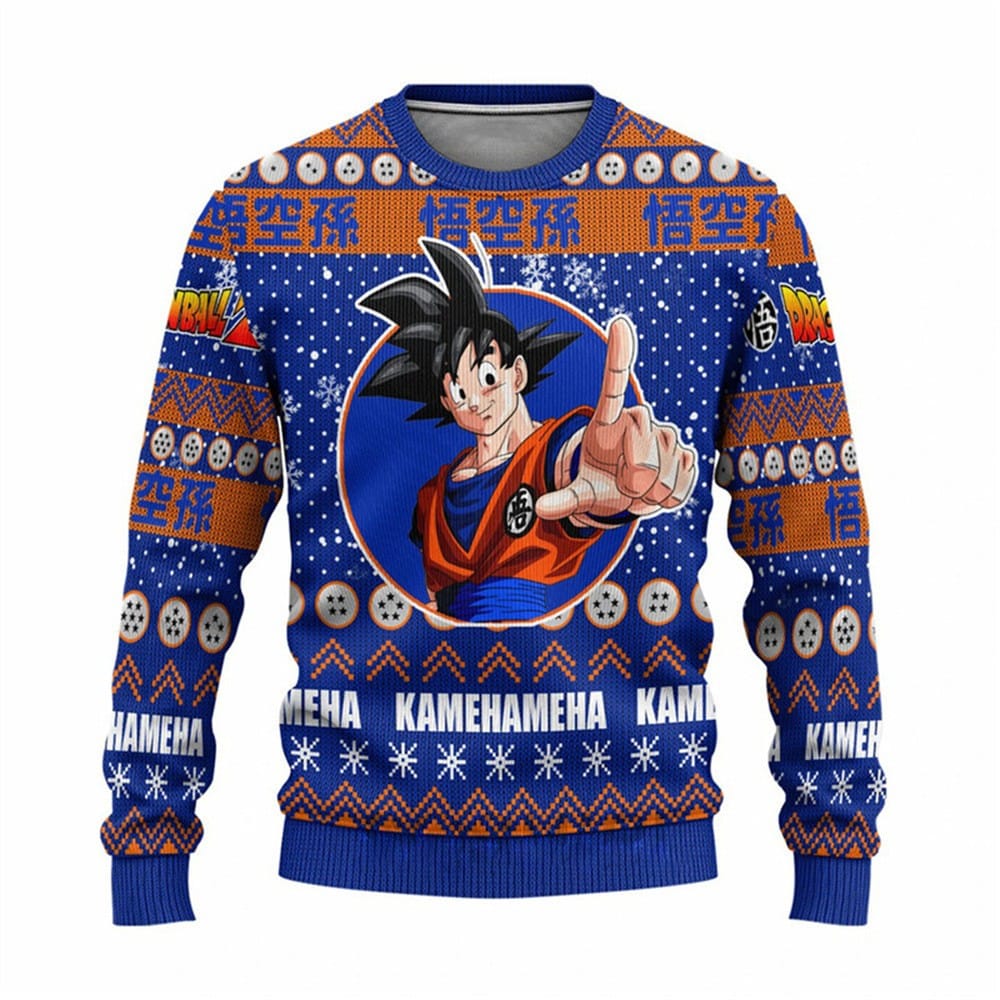 Christmas Son Goku Dragon Ball Z Ugly Christmas Sweater