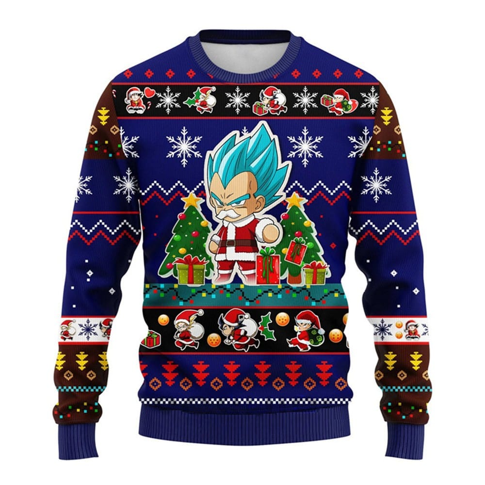 Dragon Ball Christmas Vegeta Z Ugly Sweater