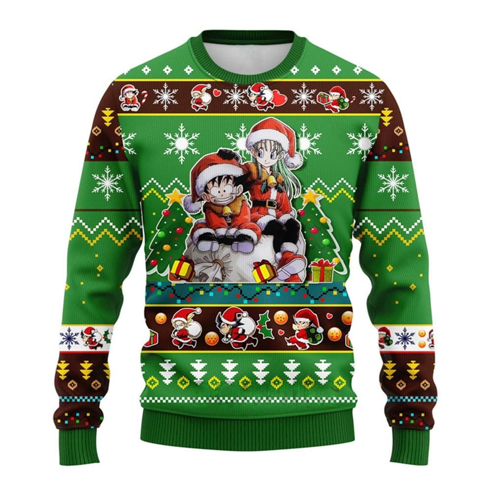 Dragon Ball Christmas Son Goku Bulma Z Ugly Sweater
