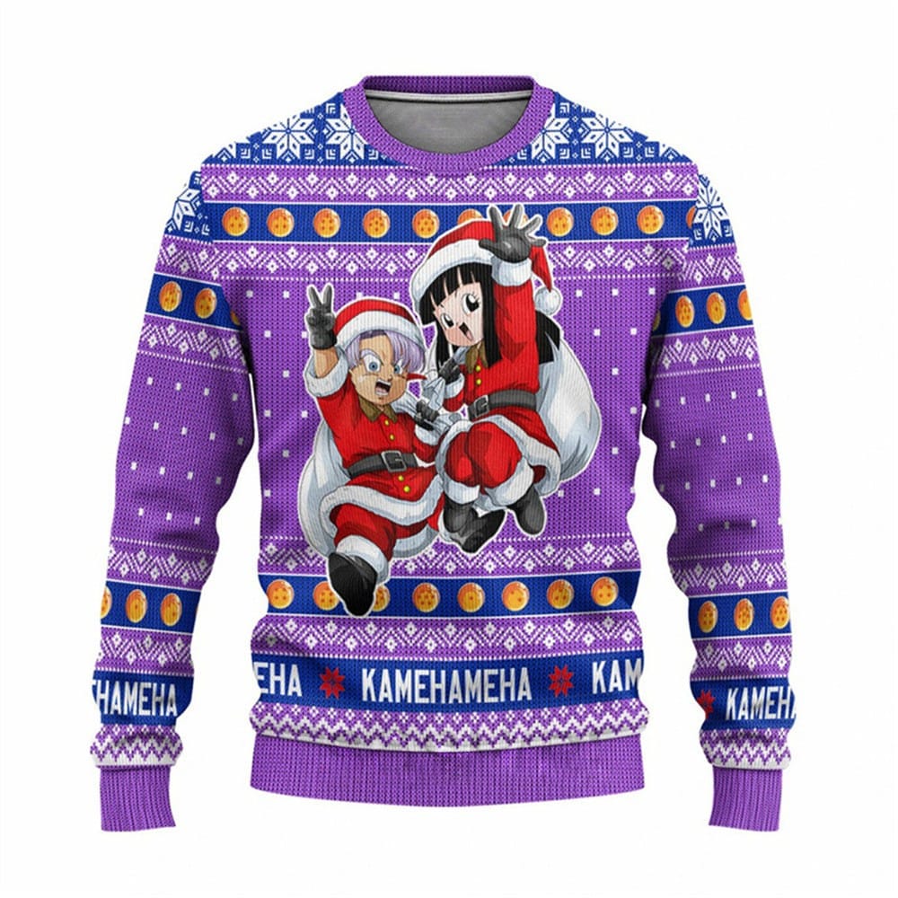 Dragon Ball Christmas Trunks Z Ugly Sweater