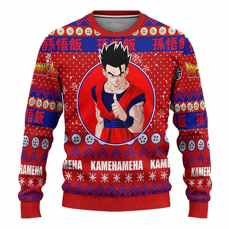 Christmas Son Gohan Dragon Ball Z Ugly Christmas Sweater