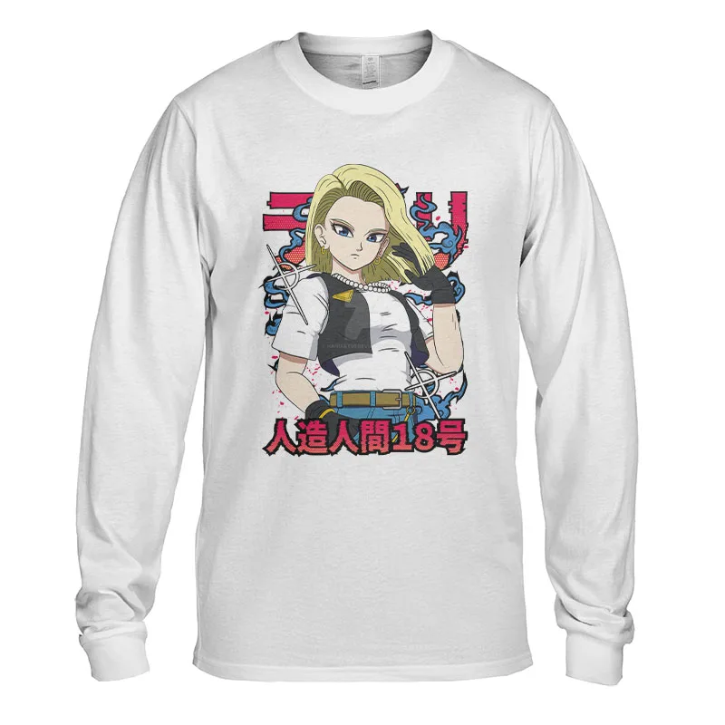 Dragon Ball Android 18 Long Sleeve T-Shirt