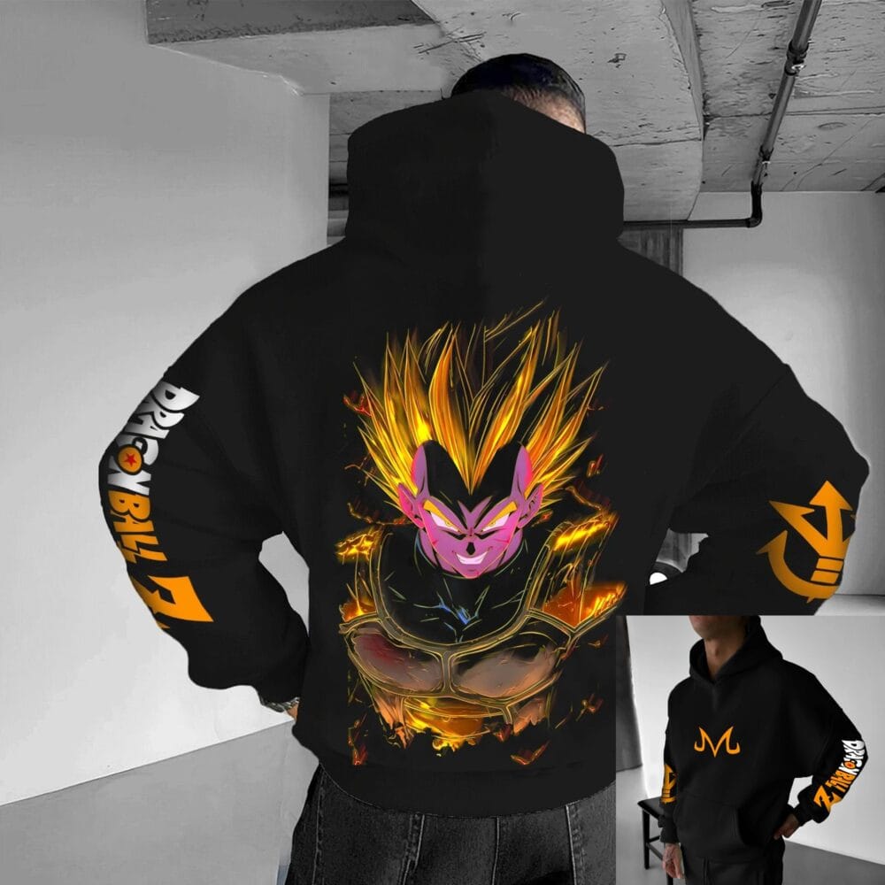 Dragon Ball Vegeta Graphic Hoodie