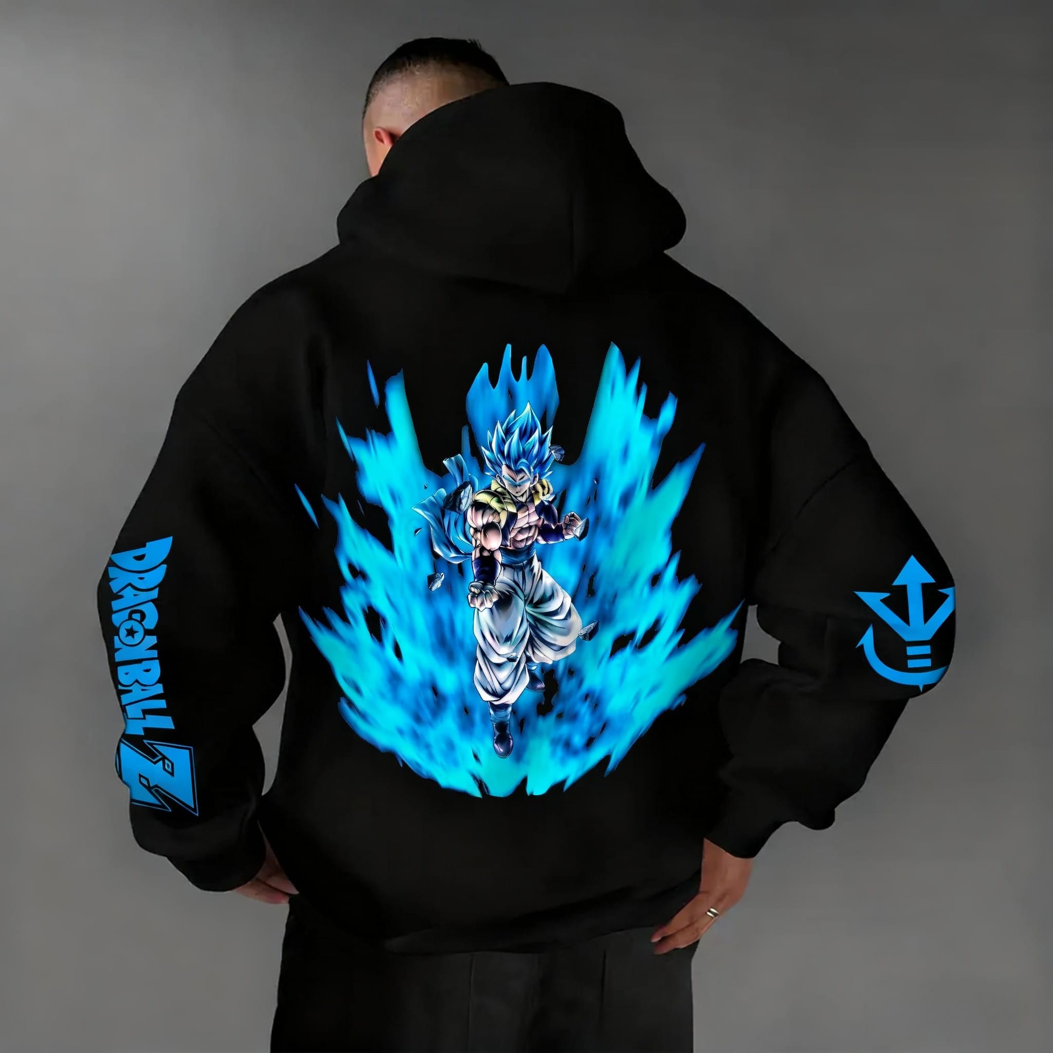 Dragon Ball Vegito Supper Blue Hoodie Dragon Ball Vegito Supper Blue Hoodie