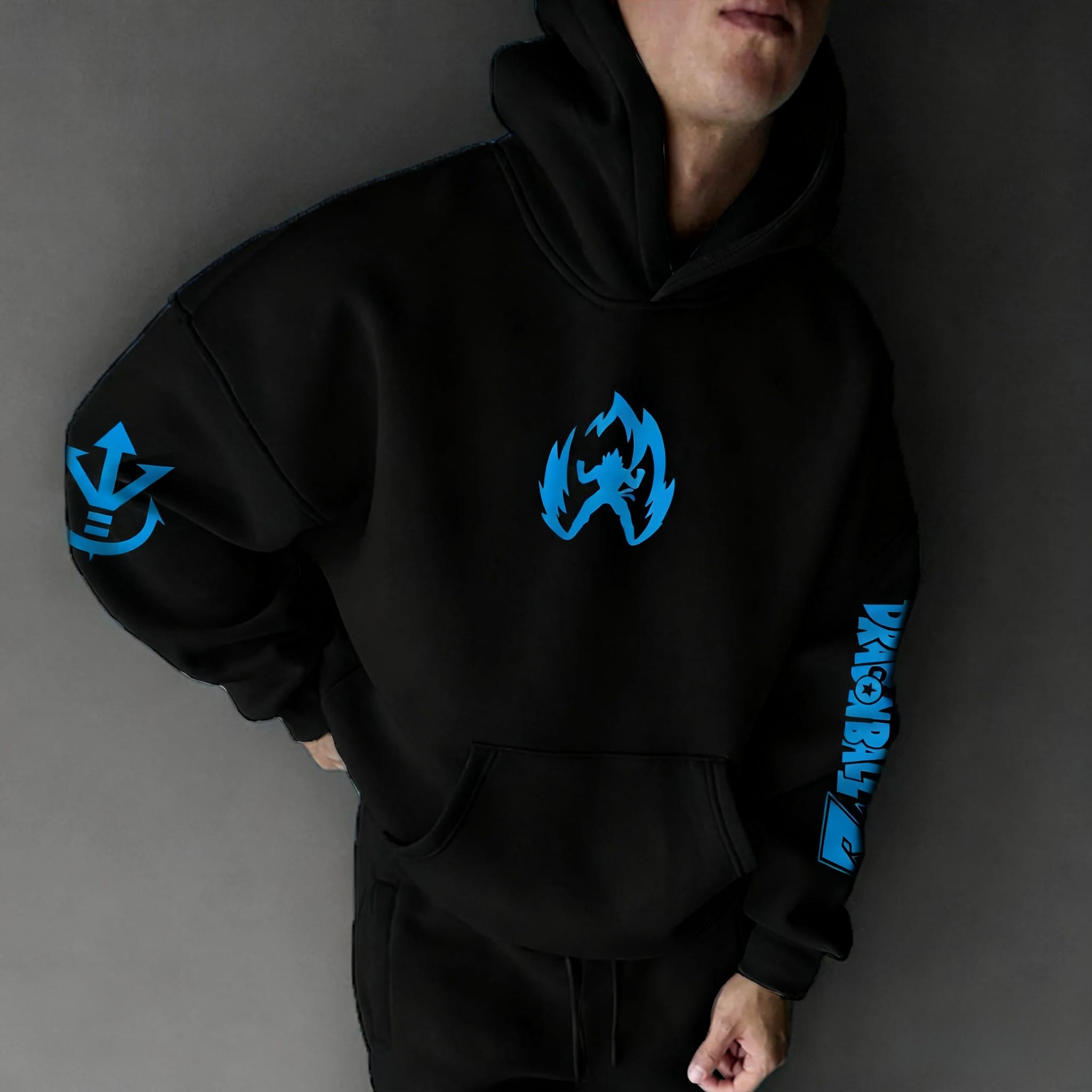 Dragon Ball Vegito Supper Blue Hoodie Dragon Ball Vegito Supper Blue Hoodie