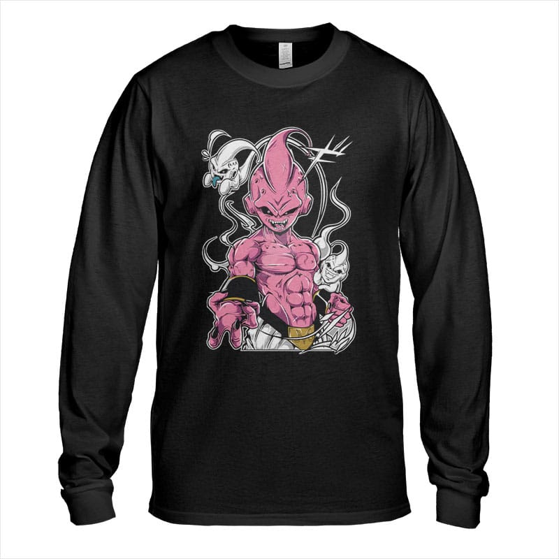 Epic Dragon Ball Majin Buu Kid Long Sleeve T-Shirt