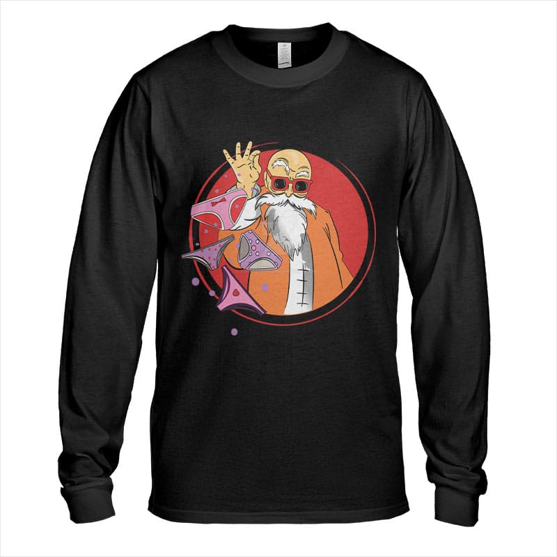 Muten Roshi Dragon Ball Long Sleeve T-Shirt