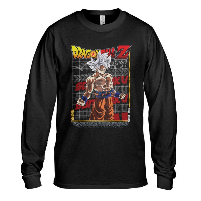 Striking Dragon Ball Son Goku Long Sleeve T-Shirt