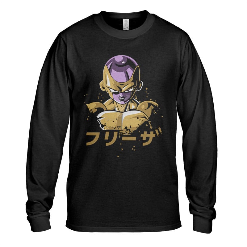 Stunning Dragon Ball Frieza Golden Long Sleeve T-Shirt
