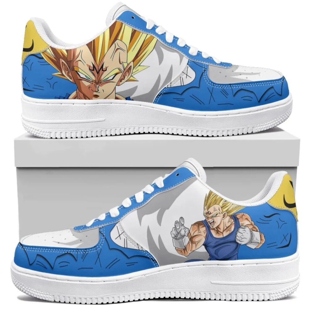 Vegeta SSJ Blue Custom Air Force Shoes