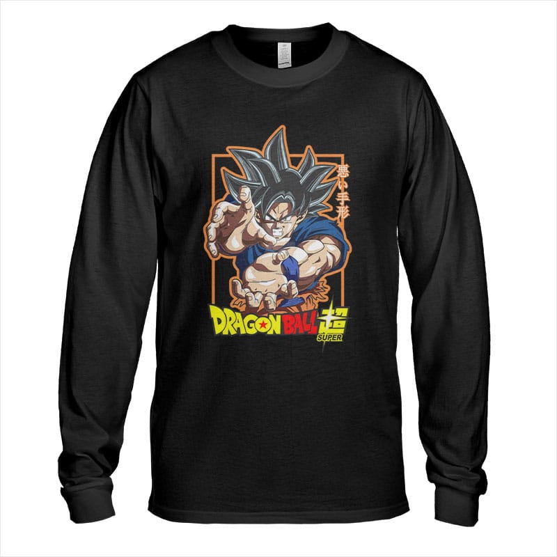 Vibrant Dragon Ball Son Goku Long Sleeve T-Shirt