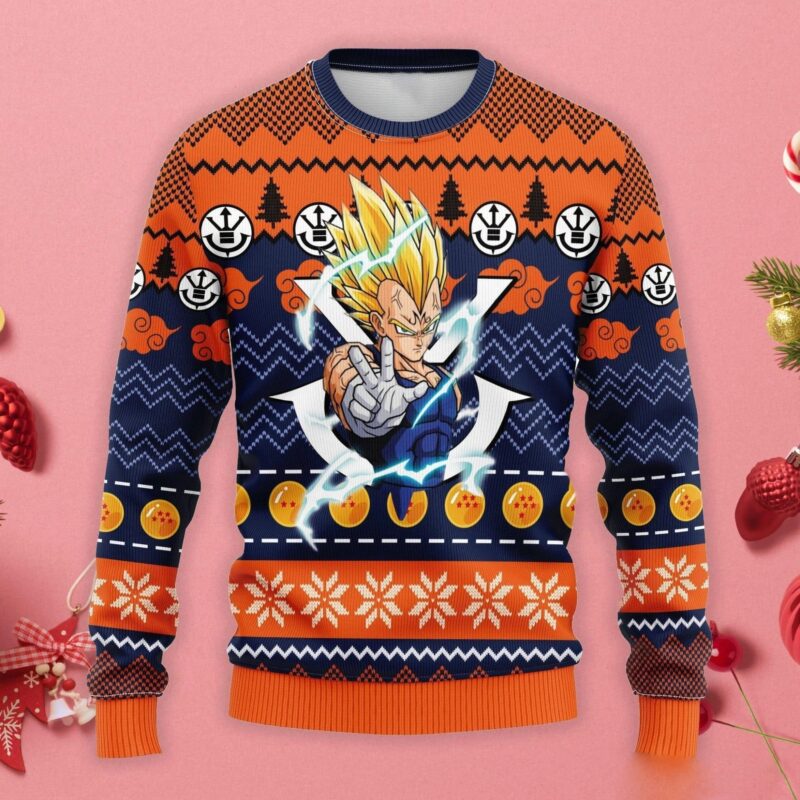 Vegeta Super Saiyan Christmas Sweater