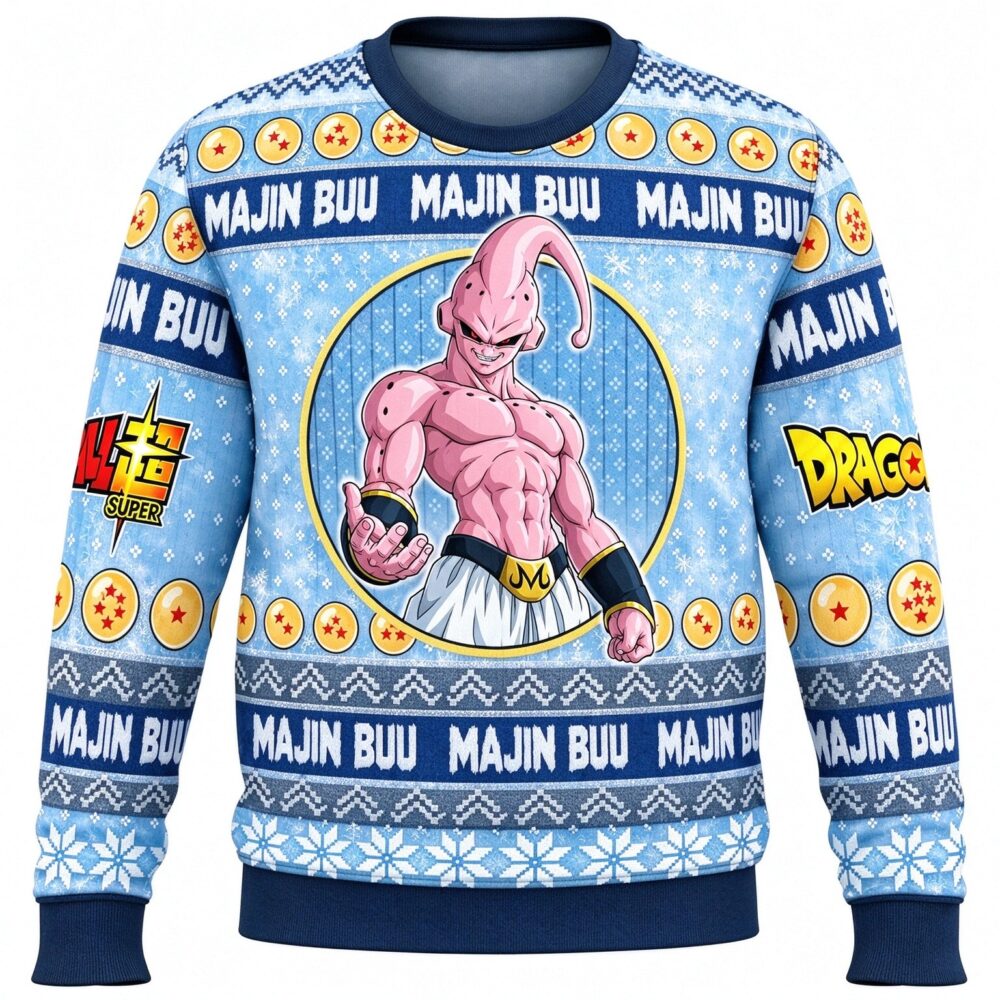 Majin Buu Ugly Christmas Sweater