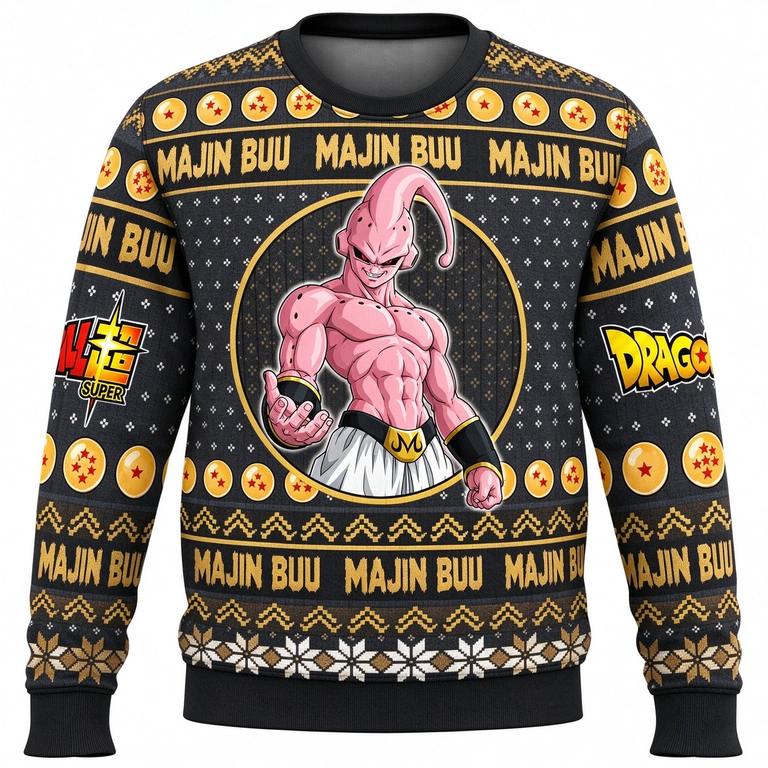 Majin Buu Ugly Christmas Sweater Majin Buu Ugly Christmas Sweater