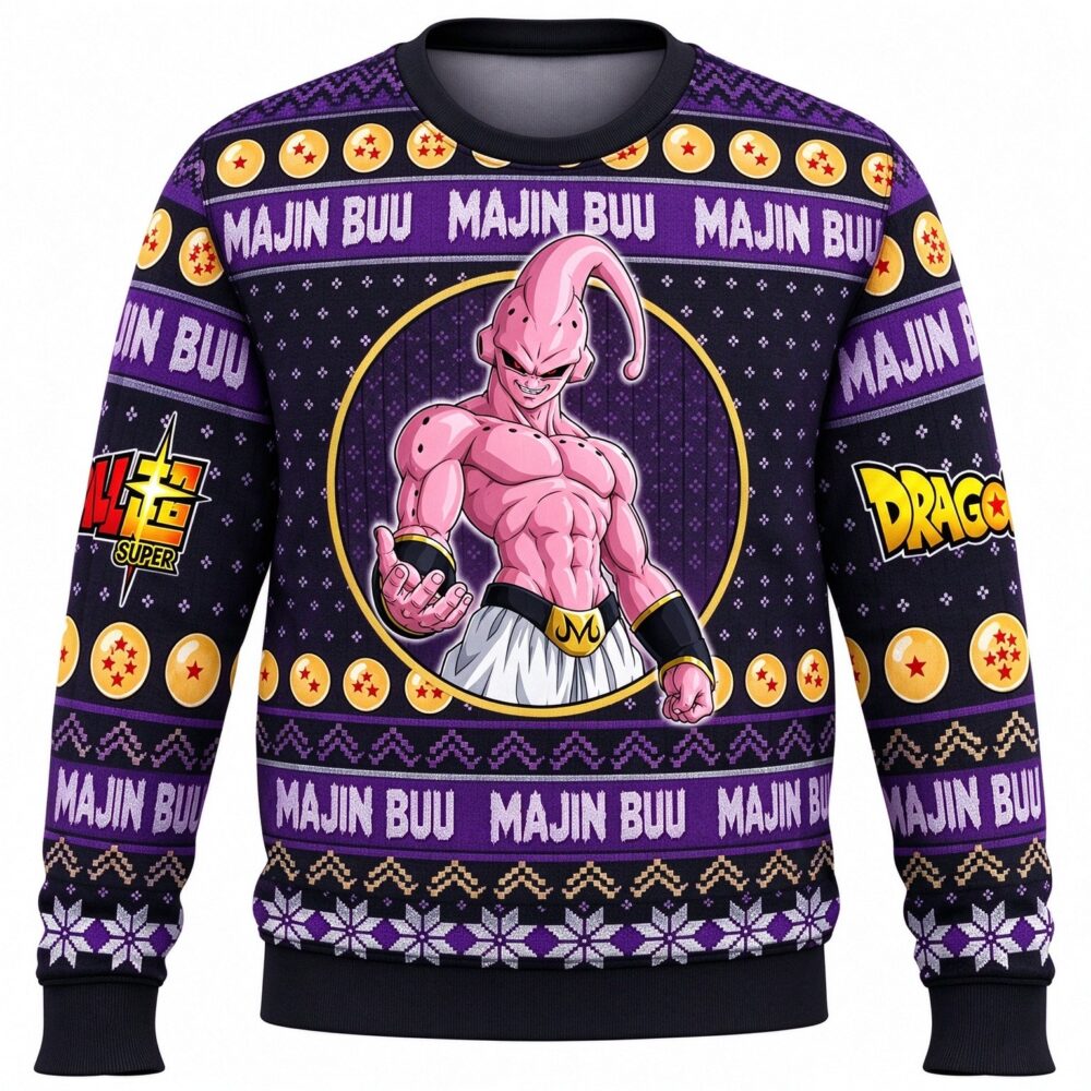 Majin Buu Ugly Christmas Sweater