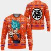 Goku Supper Blue Ugly Christmas Sweater